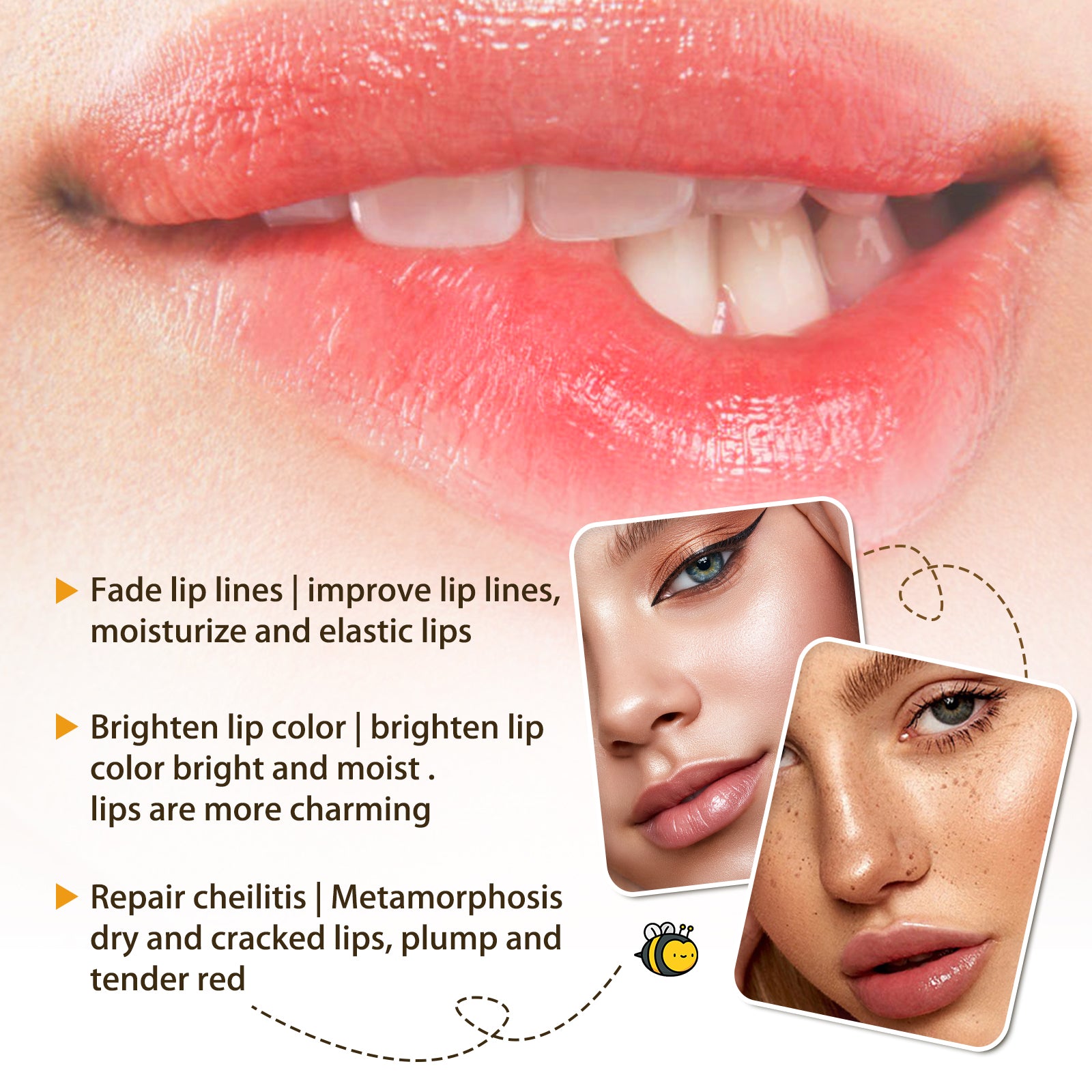Honey Lip Oil, Reduces Lip Lines.