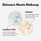 [OFFICIAL ELROEL PRODUCT] ELROEL BLANC Cover Cream Stick V W/ Detachable Brush - Korean Skin Care Color-Changing Foundation Stick with Collagen Capsules (0.45 Oz)